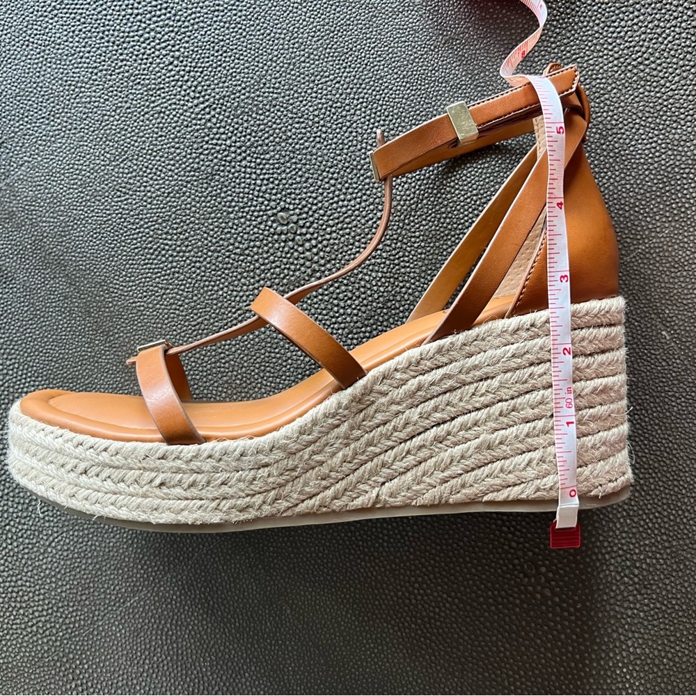 Franco Sarto Pana Espadrille Wedge Sandals - LIKE NEW (Size 7) - Picture 6 of 7